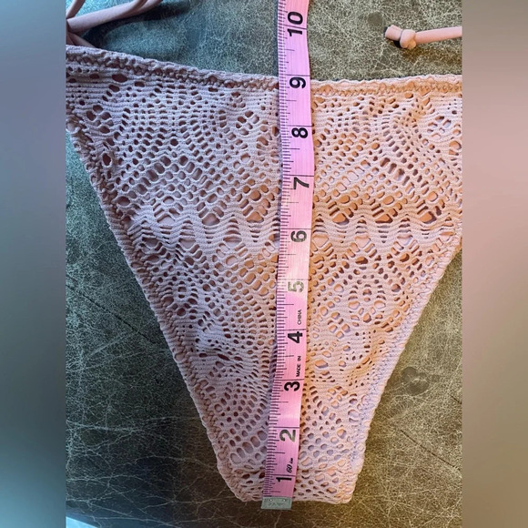 LA Hearts by PacSun Pink Crochet Bikini Bottom NWT - Picture 5 of 5